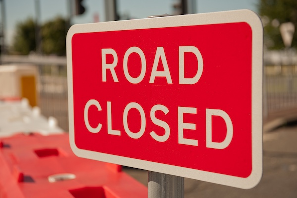 road closed